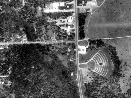 Galaxy Drive-In Theatre - Aerial - Photo From Terraserver